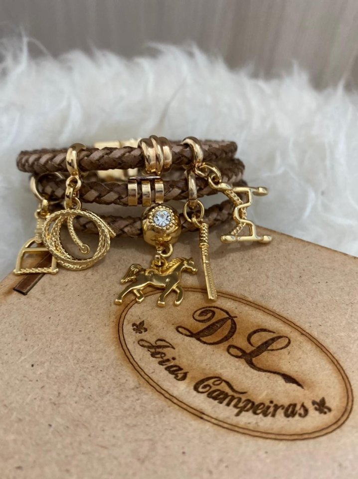Pulseira Feminina Banhada a ouro DL3