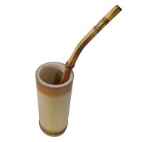 Cuia Bambu C/ Bomba para Tereré