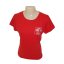 Camiseta Feminina  Bordada Cavalo Crioulo Vermelha